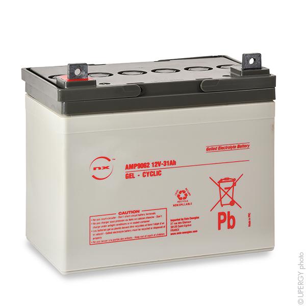 BATTERIE PLOMB ETANCHE GEL NX 31-12 CYCLIC 12V 31AH M5-M_0