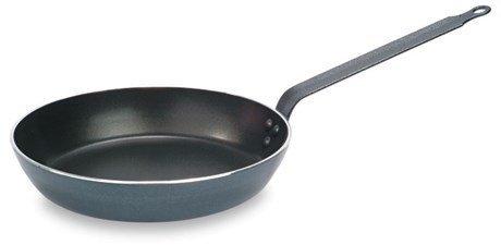 BOURGEAT - POÊLE RONDE CLASSE CHEF ALUMINIUM AA & ACIER (QUEUE) D.220 MM - 665122