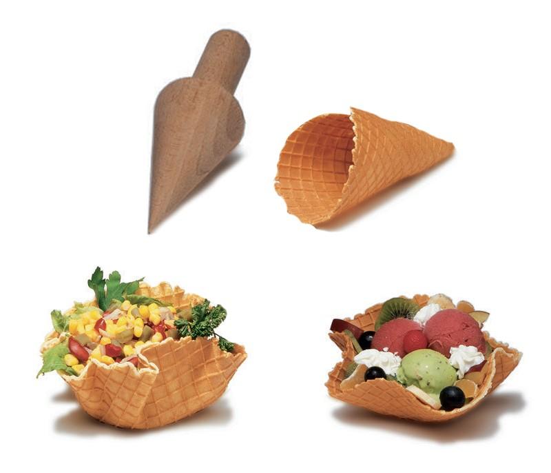 Cône en bois pour gaufrier de cornet - GEACC01 - Fabrication française - Pour snacky cône SOFRACA_0