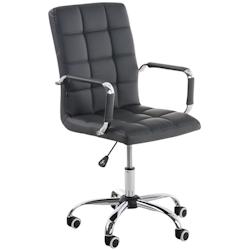 CLP Fauteuil de bureau Deli V2 similicuir Gris - gris polyester 191059108_0