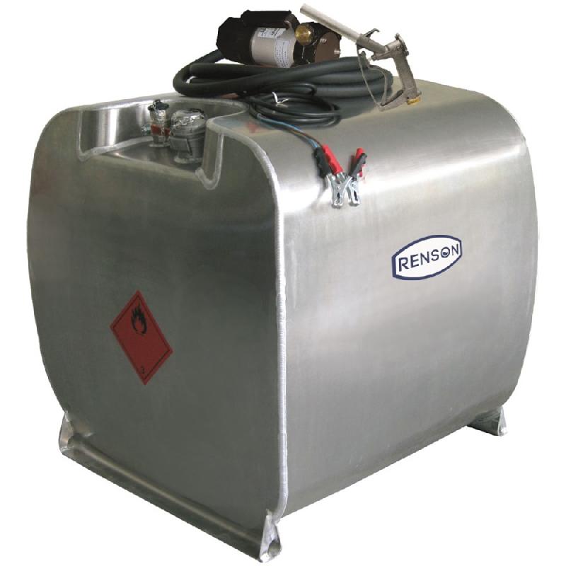 Cuve de ravitaillement en aluminium 450L - Pompe 12V 34L/min - Renson_0