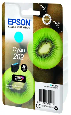 Epson Kiwi Singlepack Cyan 202 Claria Premium Ink_0