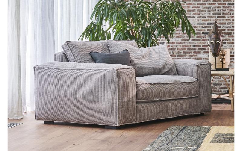 Fauteuil XL Chamonix 162 cm - Home Spirit - Confort et élégance avec structure en hêtre et assise plumtex_0