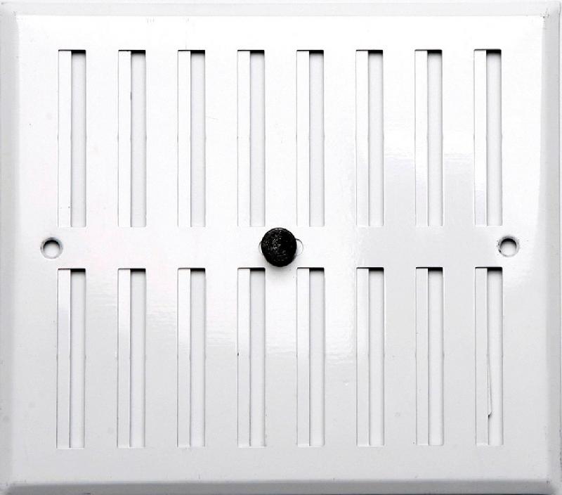Grille d'aération aluminium laqué - réglable, intérieur/extérieur, l.19 x L.17 cm_0