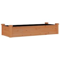 Helloshop26 - Jardinière bac lit surélevé plantes fleurs terrasse jardin de jardin doublure 120 x 45 x 25 cm bois massif sapin 02_0039835 - 3000218_0