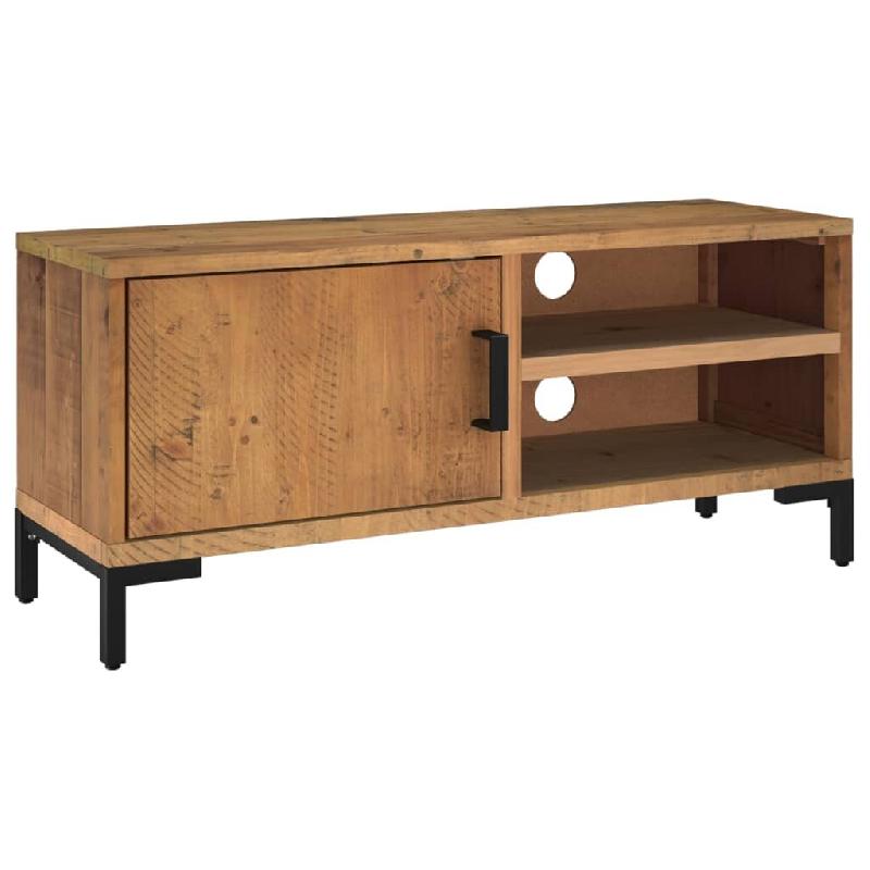 Helloshop26 - Meuble TV multimédia étagère télévision buffet téléviseur salle à manger salon chambre 90 x 30 x 40 cm bois de pin 02_0026332 -_0