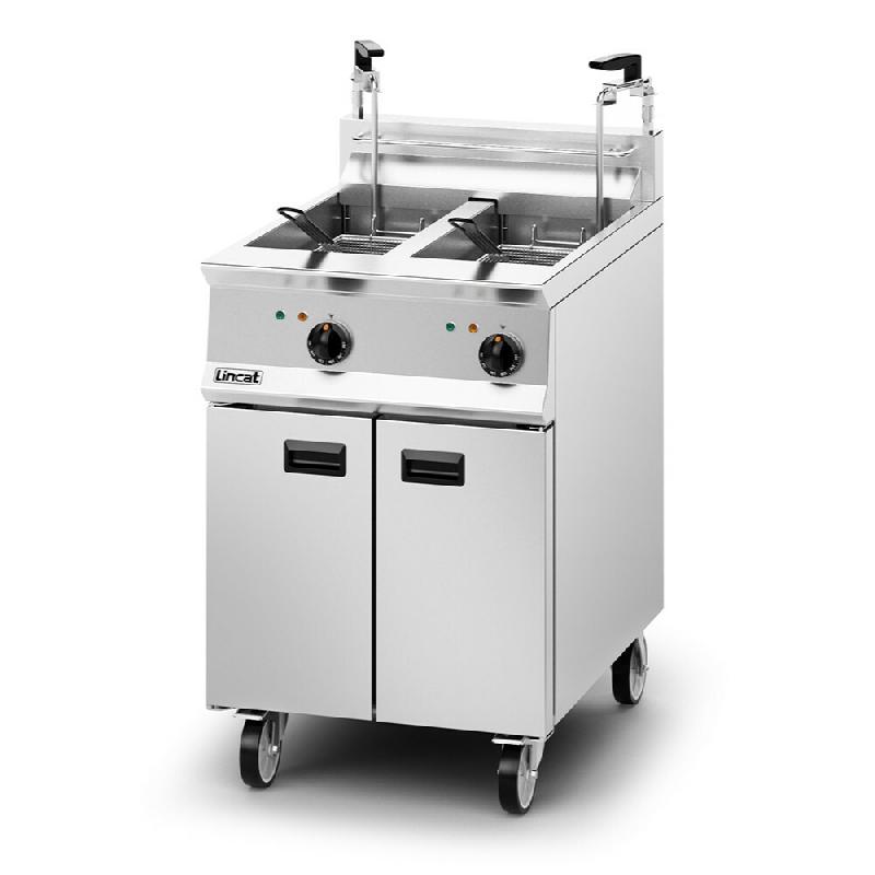 Friteuse électrique sur coffre - 2 bacs - 2 x 15l - 600x800x1020 mm - OE8113_0