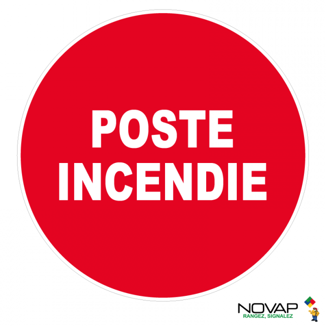 Panneaux rigides ronds 80 mm prévention incendie - PNRPSC-NV02/PSTI_0
