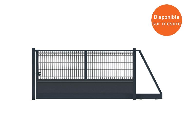 Portail autoporté à soubassement - 9000 / 1750_0