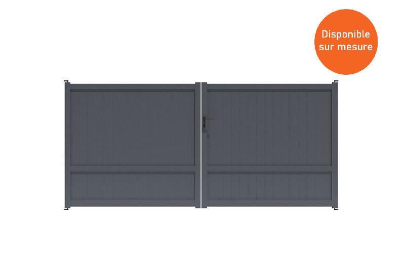 Portail battant traversant - 3250 / 1300_0