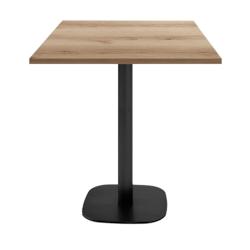 Restootab - Table 70x70cm - modèle Round snack chene delano - marron TB-ROUKT-7070M-CH.DELA_0