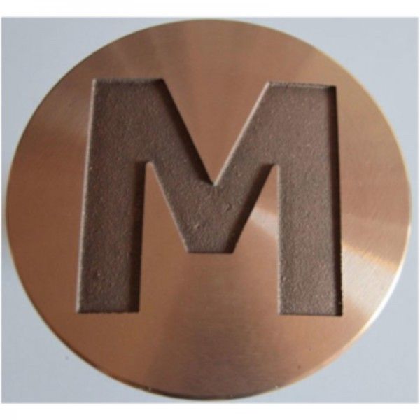 Secure - Clou de voirie en bronze ébavuré et brossé - Ø 150 mm - Référence NG-AV-06 A_0