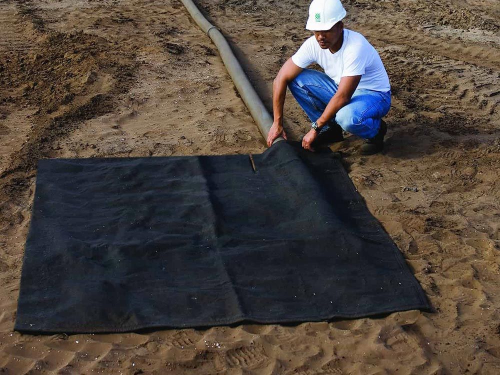 Système de filtration des eaux boueuses sur chantier_0