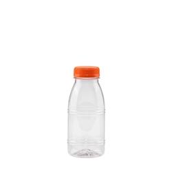 Thouy Bouteille en plastique 250 mL avec capsule à vis par 81 - transparent 3701360625168_0