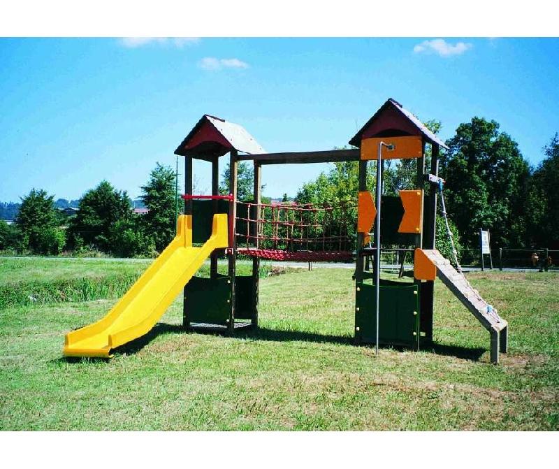 Tours de jeux en bois La Citadelle d'Elodie n°5 6 activités 6-12 ans sur platine courte - TRJXCEGR-CI05_0