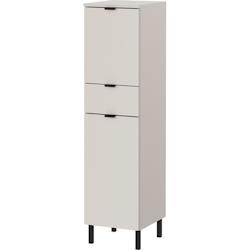 Vivabita Colonne de salle de bain moderne H 120 cm gris cachemire Ariana - 3665367398657_0