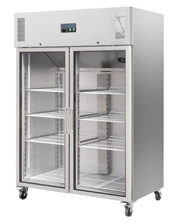 Armoire réfrigérée positive 2 portes vitrée 1200 litres - garantie 2 ans_0