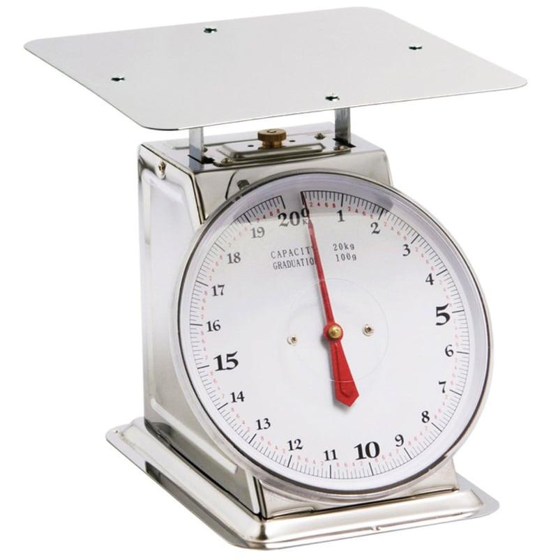 Balance mécanique 20kg - matériaux inox et cadran en plastique_0