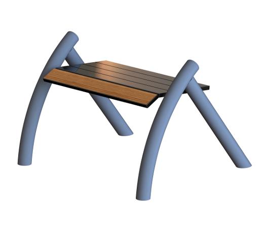 Banc public en bois buton industries bai 171 el_0