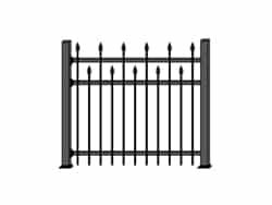 C2301 - Clôture en aluminium Fortin - Barrotins 5/8'' x 5/8'' - Durable et légère_0