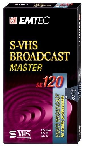 CASSETTE S-VHS 120 MN EMTEC