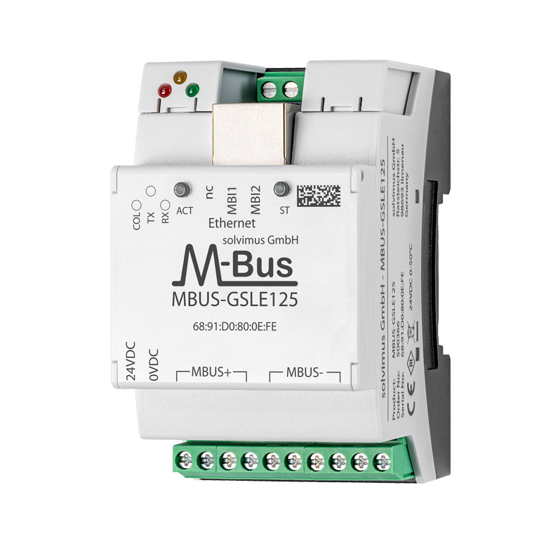 Concentrateur de données pour 125, 250 et 500 charges unitaires, communication via Ethernet - MBUS-GSLE125 / MBUS-GSLE250 / MBUS-GSLE500_0