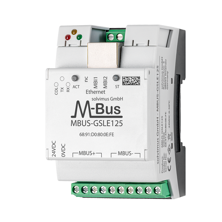 Concentrateur de données pour 125, 250 et 500 charges unitaires - Communication Ethernet, Modbus TCP et BACnet/IP - MBUS-GSLE125 / MBUS-GSLE250 / MBUS-GSLE500_0