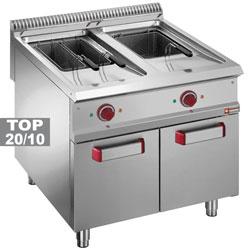 Friteuse électrique 2 cuves 18 litres sur meuble fermé - Master 900 - 32 kW - 400-230/3N 50-60Hz_0