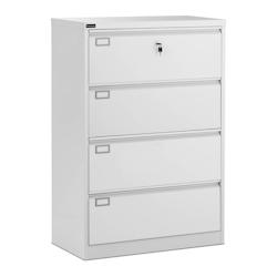 Helloshop26 - Meuble de classement suspendu 132 cm 4 tiroirs acier 14_0002485 - 3000197628985_0
