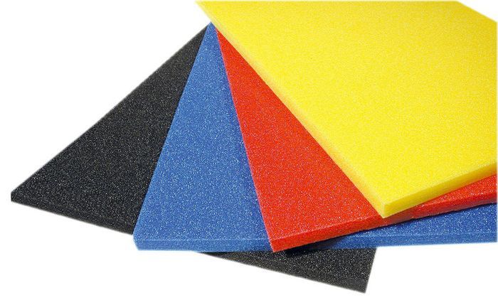 Mousse polyéthylène 45kg/m3 - BLEUE - 5 mm d'épaisseur - Format 200x300 mm - Densité 0.048_0