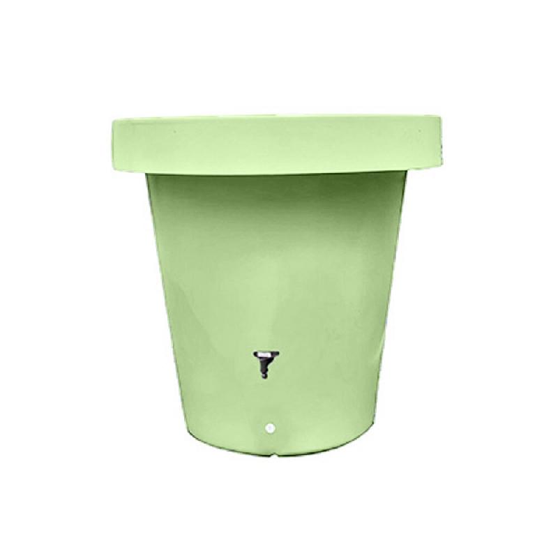 PLAST'UP ROTOMOULAGE Carré de plantation récupérateur d'eau de pluie mural lluvia 420l - VERTAMANDE - vert 0637962081466_0