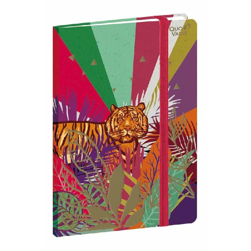Quo Vadis - Carnet de notes - Jungle spirit - Multicolore - Pages Lignées - 15x21 cm - Papier Clairefontaine blanc - Fabrication française - blanc p_0