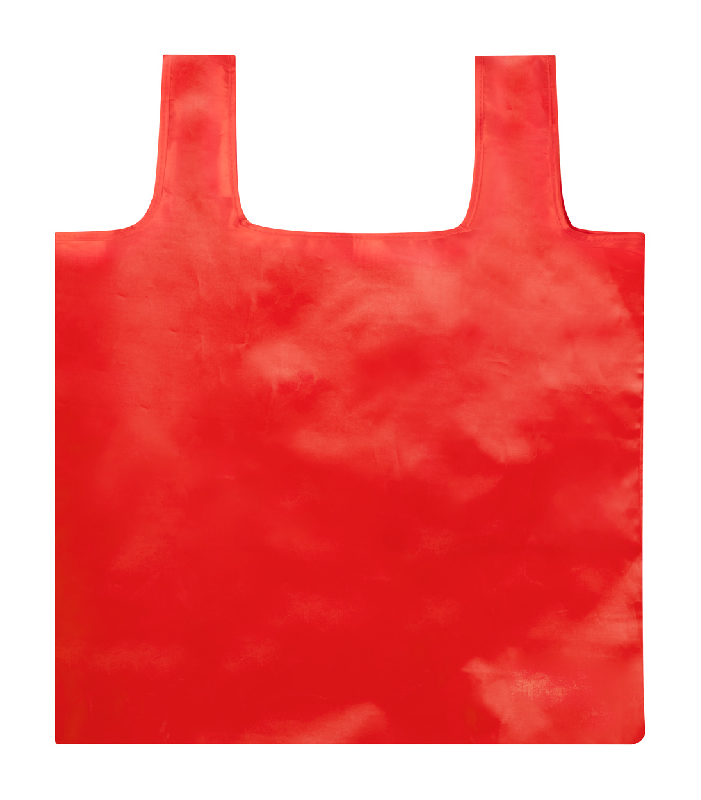 Sac shopping pliable en PET recyclé - Labélisé RPET - Couleur rouge - 26g_0