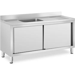 Stainless Steel Sink - 1 basin - Royal Catering - Stainless steel - 160 x 60 cm - inox 4062859020666_0