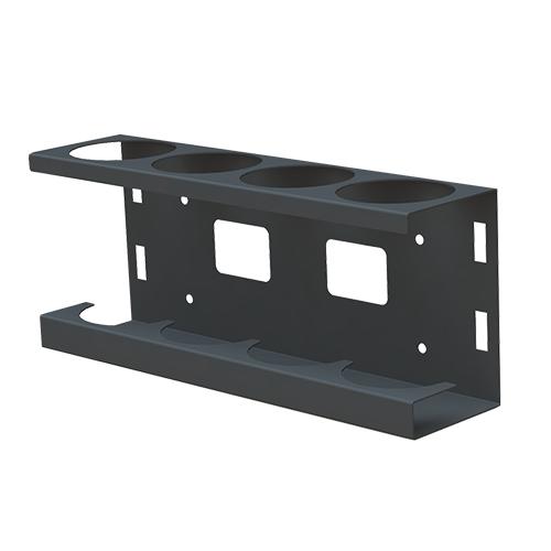 Support bombes aérosols - 50865-03 - acier gris anthracite pour 4 bombes jusqu'à 70 mm de diamètre_0