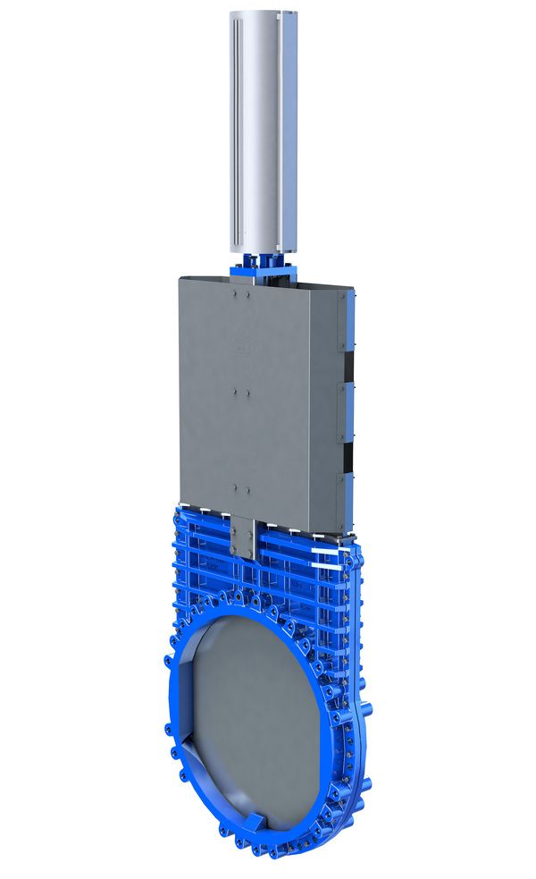 VAG ZETA® - Vannes guillotines métal-élastomère DN 700 à 1400 - étanchéité double face - actionneur pneumatique_0