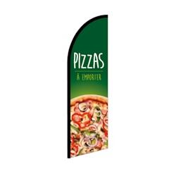 Voile drapeau PIZZAS A EMPORTER - H 2620 - Drapeaupublicitaire - textile 3770030285261_0
