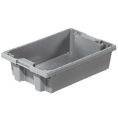 Bac plastique Gerbable Emboîtable à 70% Plein 600 x 400 x 160 mm Gris - Réf : BAC159BM6416000_0