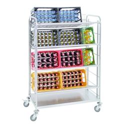 Chariot transport cageots - Bartscher - inox 300084_0