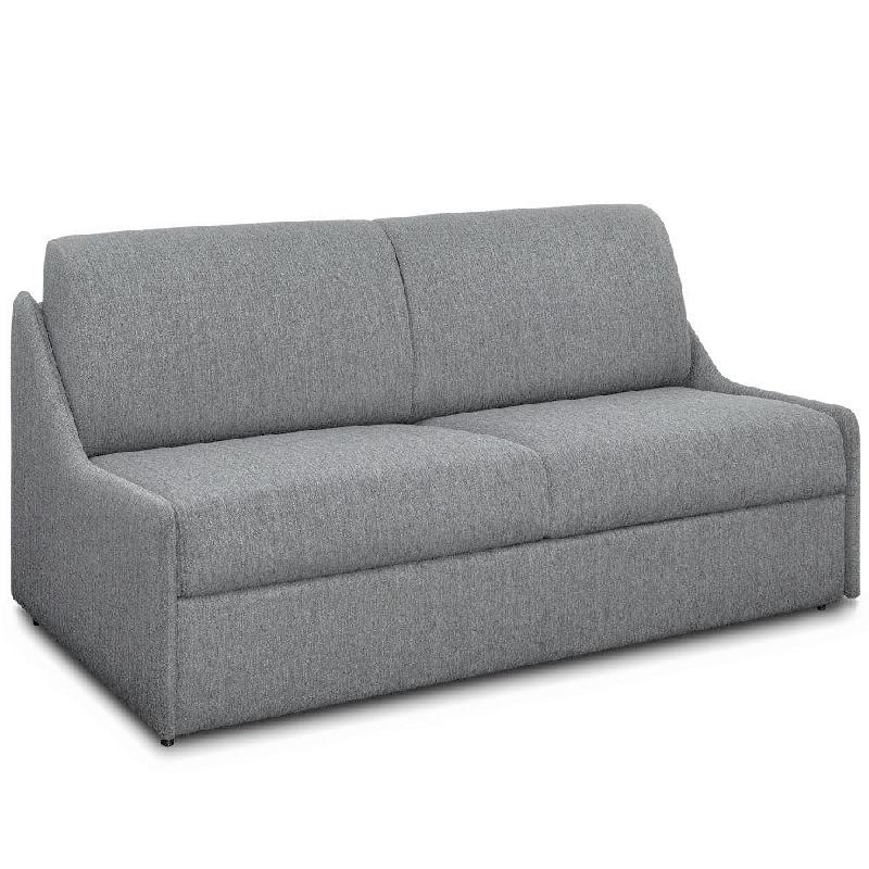 Canapé lit compact 3 places Magnifico - Matelas 140cm Comfort Bultex® - Tissu gris clair - Fabrication italienne_0