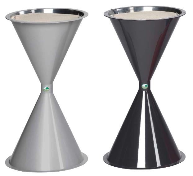 Cendrier extérieur conique - robuste et design avec tamis amovible, 8L_0