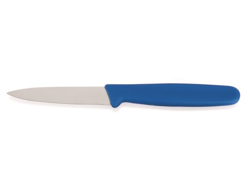 COUTEAU DE CUISINE PROFESSIONNEL AVEC MANCHE COLORÉ HACCP-, LAME 8CM, COULEUR : BLEU