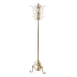 Décoshop26 - Porte-manteau en fer or antique avec 12 crochets 175cm MED05028 - 3000308620952_0