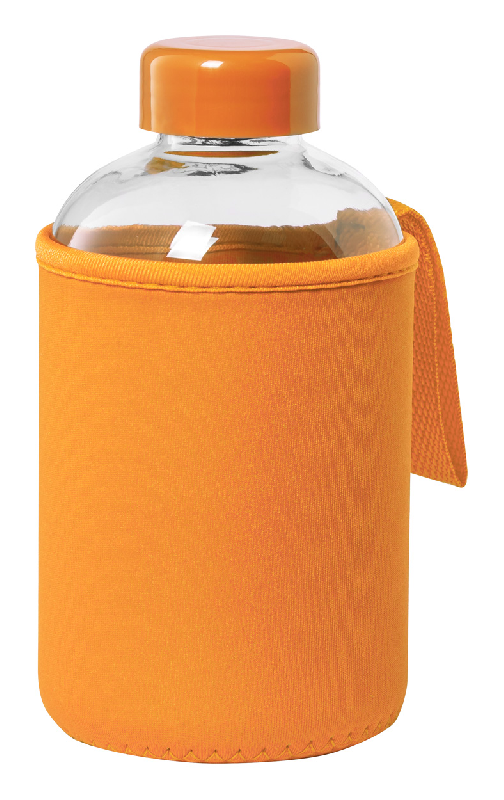 Gourde en verre - 600 ml - capuchon assorti et couvercle softshell_0