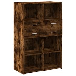 Helloshop26 - Buffet bahut commode armoire meuble de rangement organisateur cuisine salle de séjour salon haut 80 x 42,5 x 124 cm 02_0033561 - 300021_0
