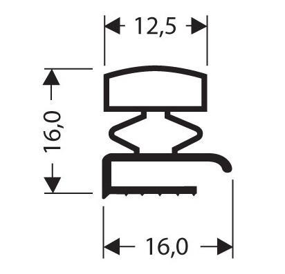 Joint pvc plat sans aimant pour meubles frigos jpf-003_0