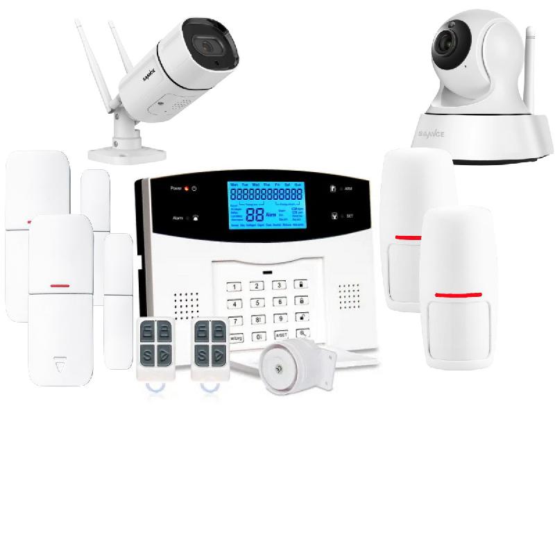 Kit Alarme maison connectée sans fil WIFI Box internet et GSM Belmon Smart Life et 2 caméra WIFI - Lifebox - KIT11_0