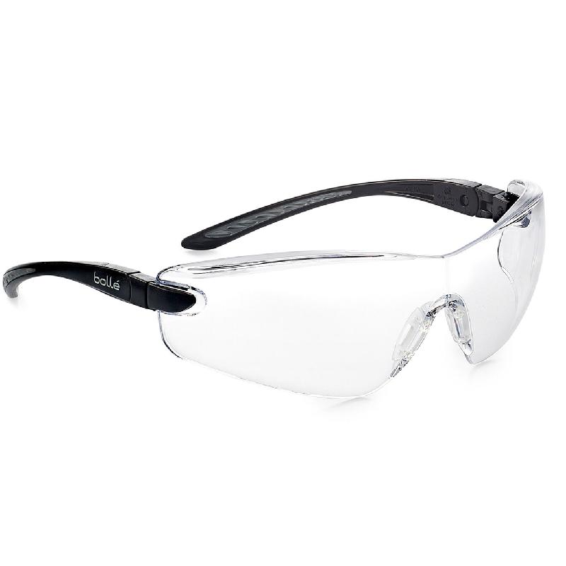 Lunettes à verres incolores anti-rayure/buée branche pivotante + cordon - bollé safety - cobpsi - 566647_0