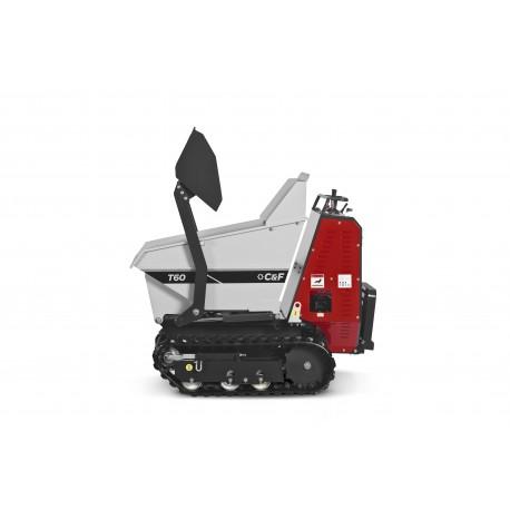 Mini dumper chenilles CU 600kg auto-chargeur - Traker T60.1.1SL - moteur essence Honda GX270 ou diesel Yanmar L70N_0