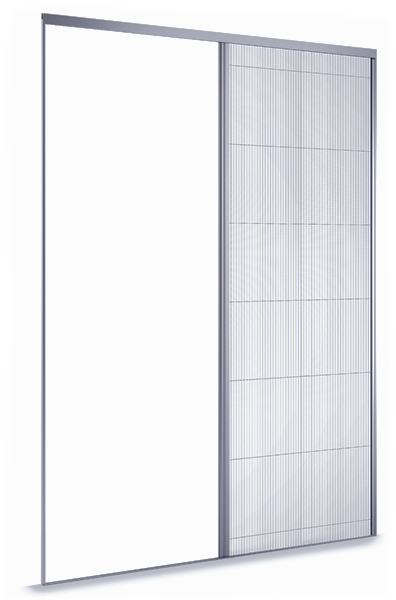 Moustiquaire plissée 31 - aluminium thermolaqué - largeur jusqu'à 4500 mm - ouverture manuelle et fermeture magnétique_0